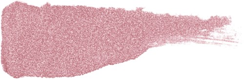 A large, irregular red brush stroke on a white background. The strokes are textured and fade towards the end.