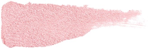 Pink textured makeup or cosmetic product swatched on white background.