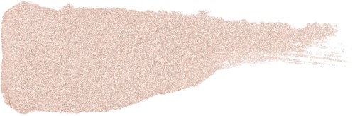 A beige brush stroke on a white background, with a textured and uneven edge.