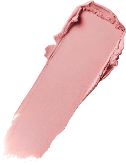 Lyserød makeup-prøve med glat tekstur.