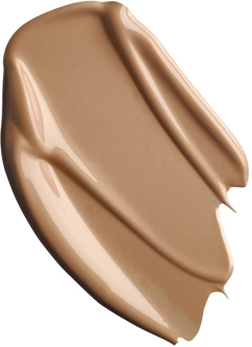 Ett beige krämigt streck med slät textur och böjda linjer.