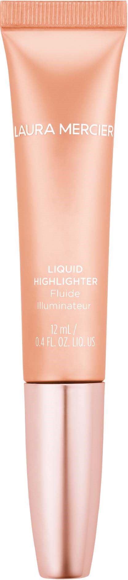 En tub av Laura Mercier flytande highlighter i en persikofärg.
