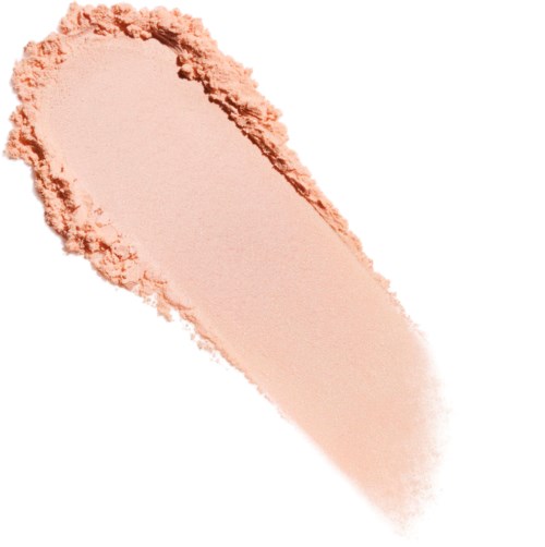 Rosa Pulver oder Make-up mit einer spitzen Form und unregelmäßigen Kanten.