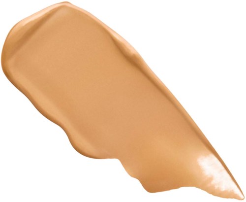 Beige tai vaaleanruskea kerma-levite, sileän tekstuurin ja lusikan muotoinen.