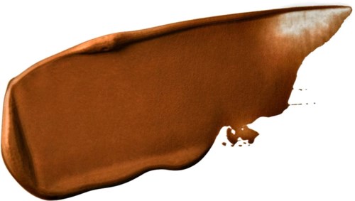 Eine große, unregelmäßig geformte Schokoladentafel mit glatter Oberfläche und einem kleinen Bruch.