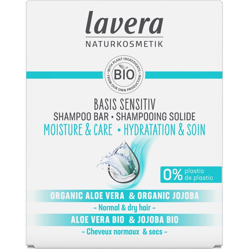 Läs mer om Lavera Basis Sensitiv Moisture & Care shampoo bar 50 ml