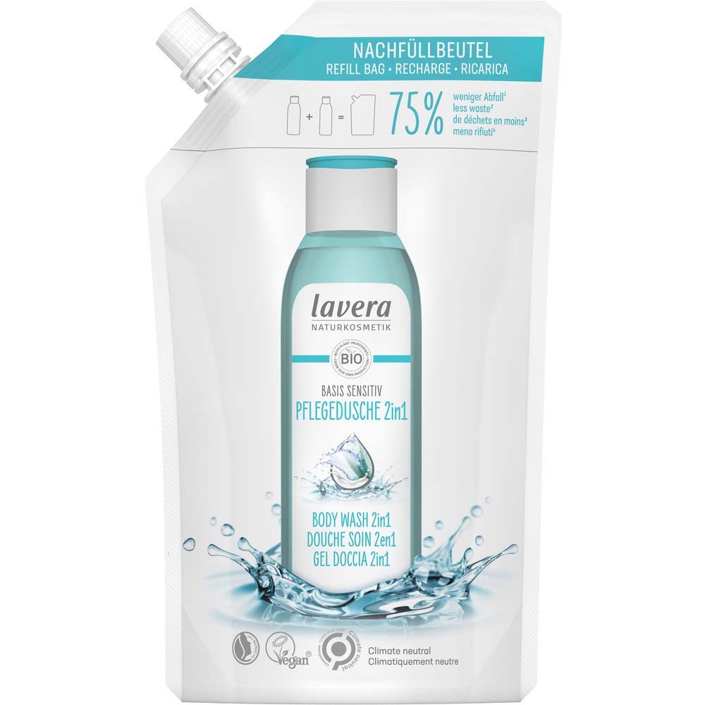 Lavera Basis Sensitiv Body Wash 2In1 Refill 500 ml - wkład do żelu do