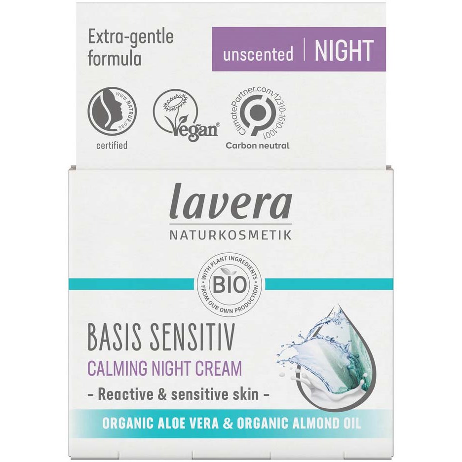 Läs mer om Lavera Basis Sensitiv Calming Night Cream 50 ml
