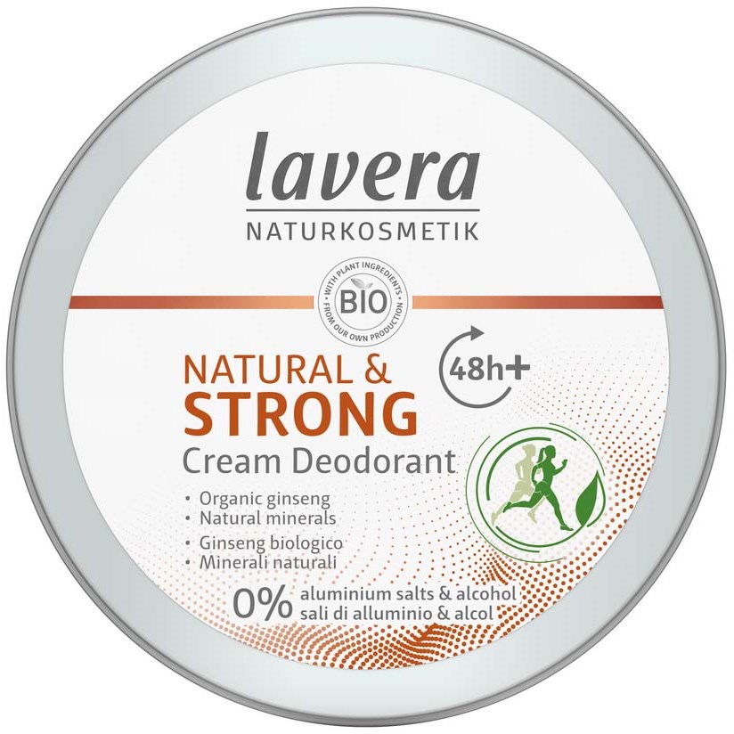 Läs mer om Lavera Cream Deodorant Natural & Strong 50 ml