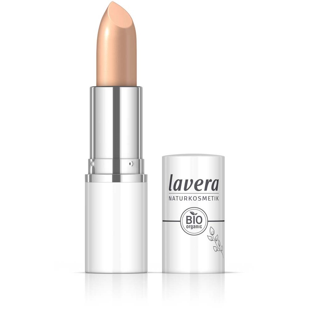 Läs mer om Lavera Cream Glow Lipstick Peachy Nude 04