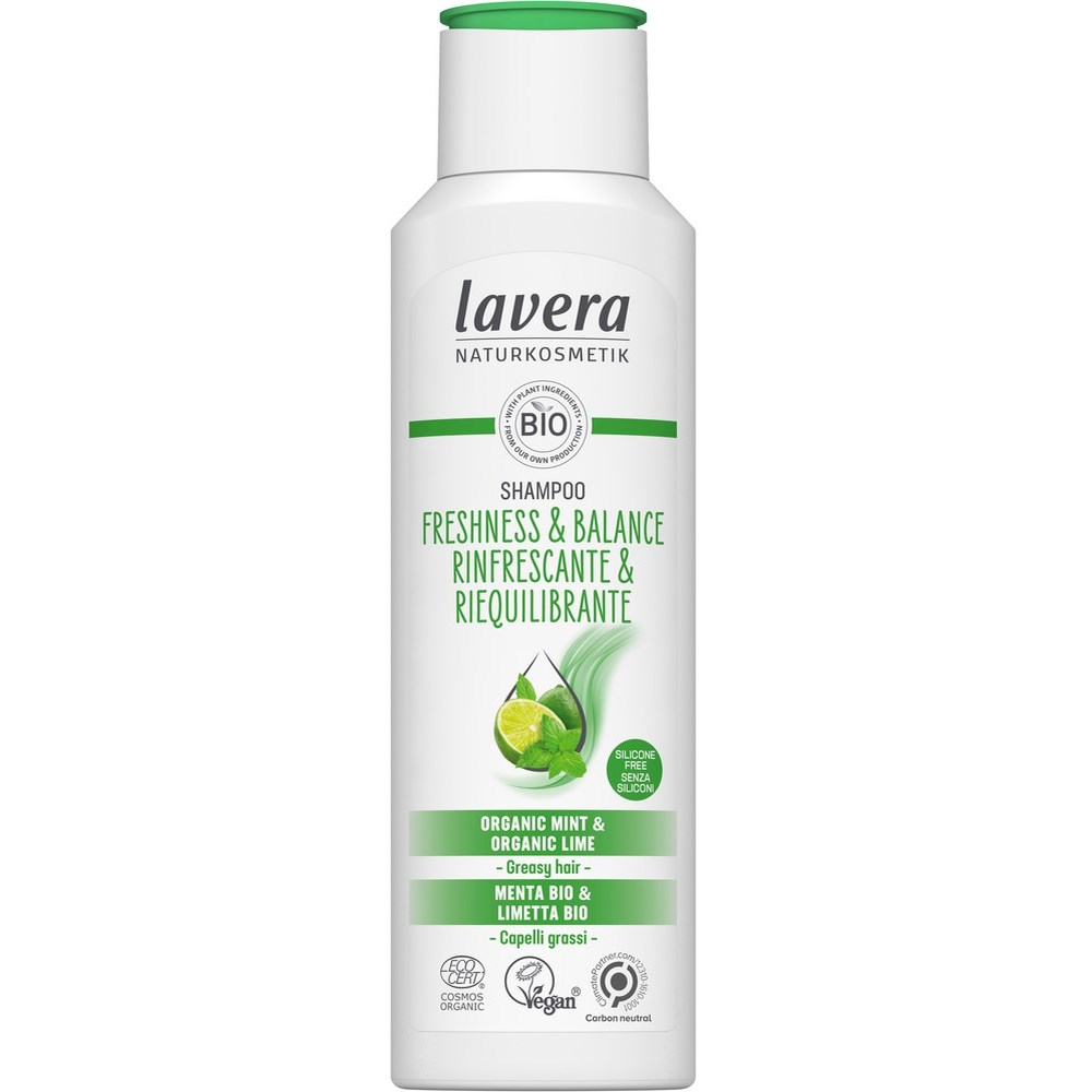 Läs mer om Lavera Freshness & Balance shampoo 250 ml