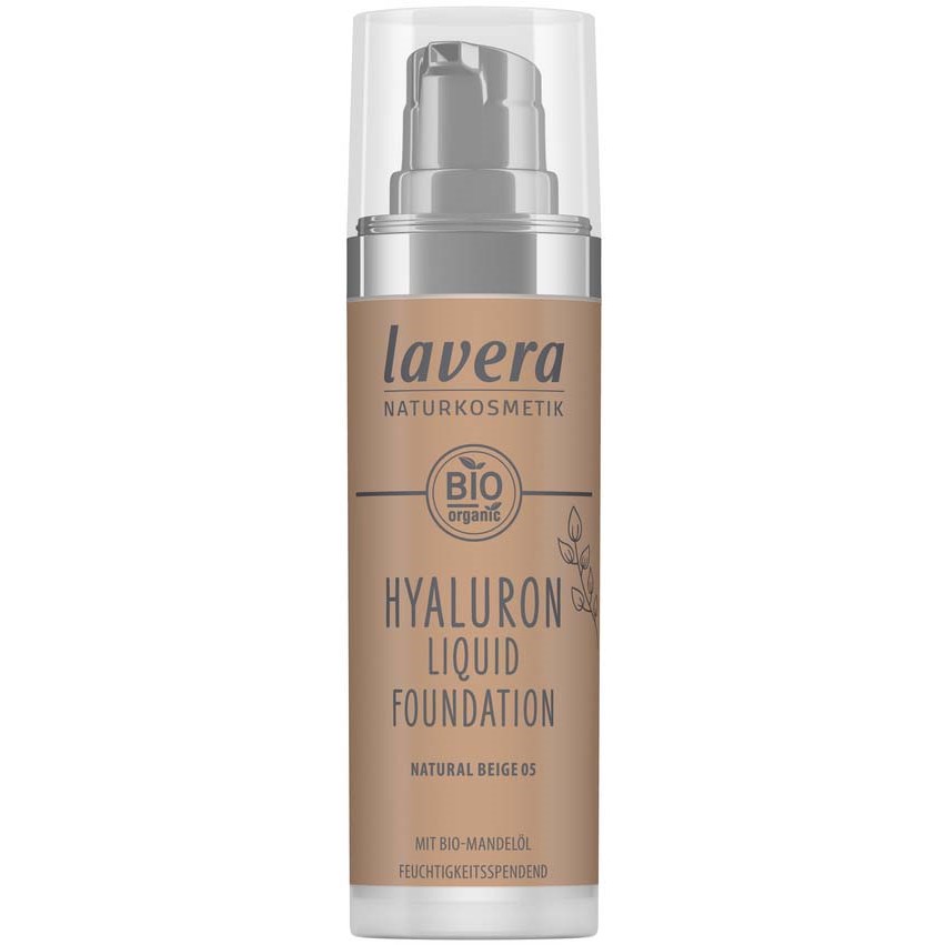 Läs mer om Lavera Hyaluron Liquid Foundation Natural Beige 05