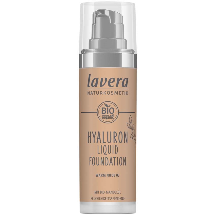 Läs mer om Lavera Hyaluron Liquid Foundation Warm Nude 03