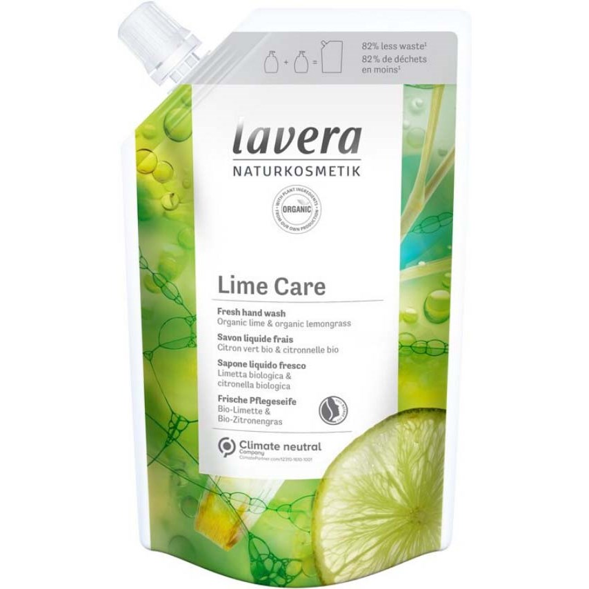 Фото - Мило Lavera Refill Pouch Lime Care Hand Wash 500 ml - opakowanie uzupe 