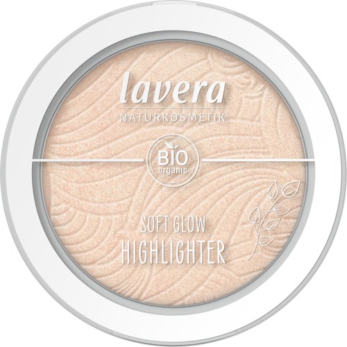 Pyöreä Lavera-sertifioitu korostusväri, jossa beige, teksturoitu ja laineikas pinta.