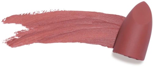Lipstick swatch in soft pink on a white background.