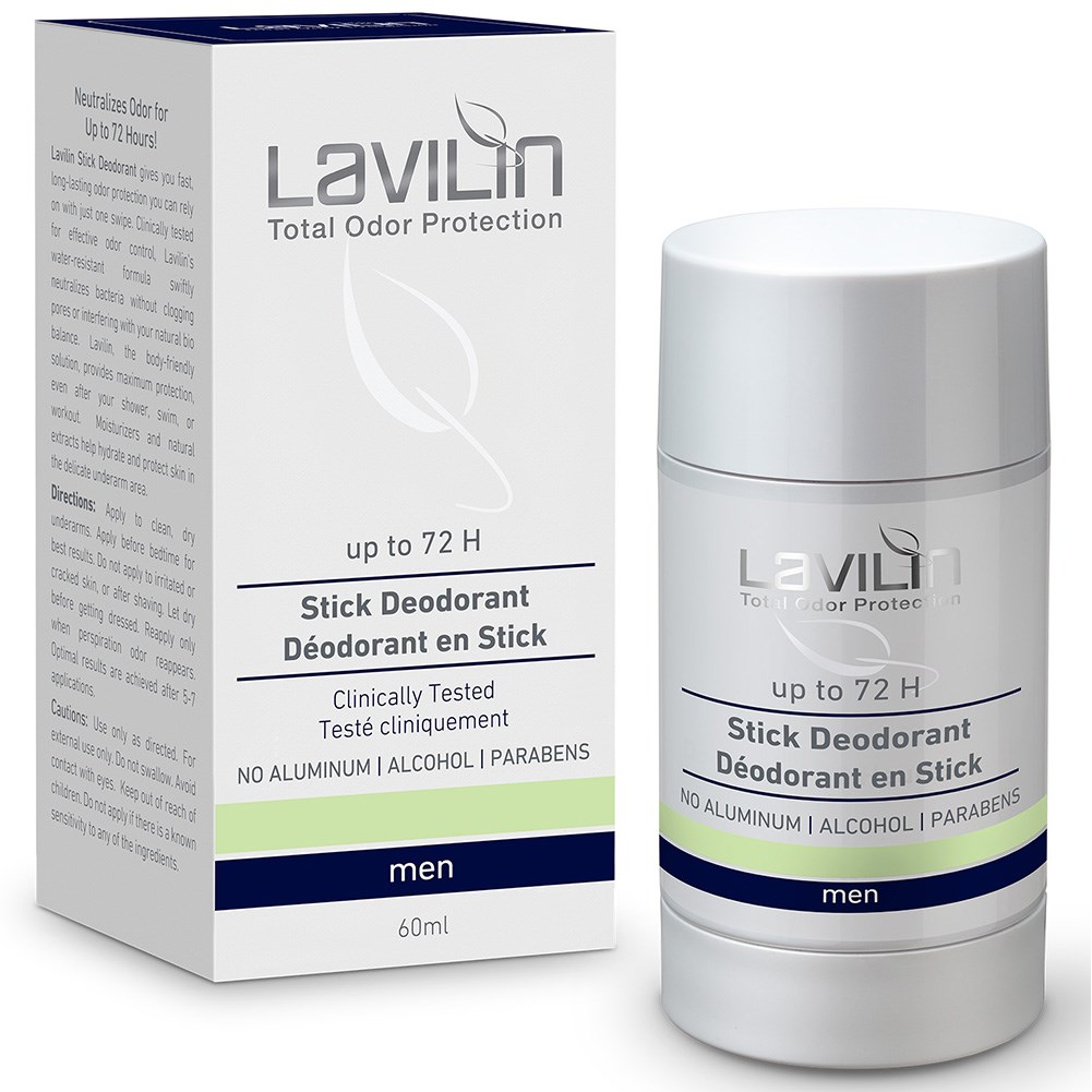 Lavilin Stick Deodorant 72h Men Probiotic 60 ml billede