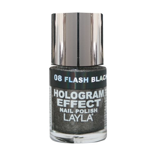 Läs mer om Layla Hologram Effect Flash Black 08