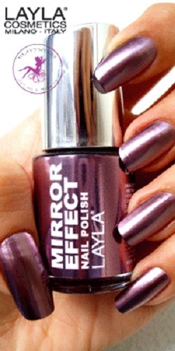 Layla Mirror Effect Metal Plum 07