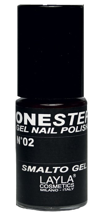 Layla One Step Gel Nail Polish 100% Black