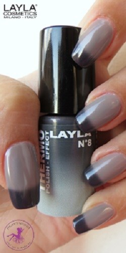 Layla Thermo Nail Black to Grey 8