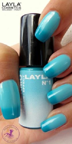 LAYLA Thermo Nail Dark To Light Blue 1