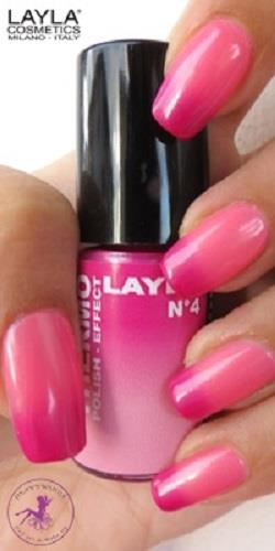 LAYLA Thermo Nail Dark To Light Pink 4