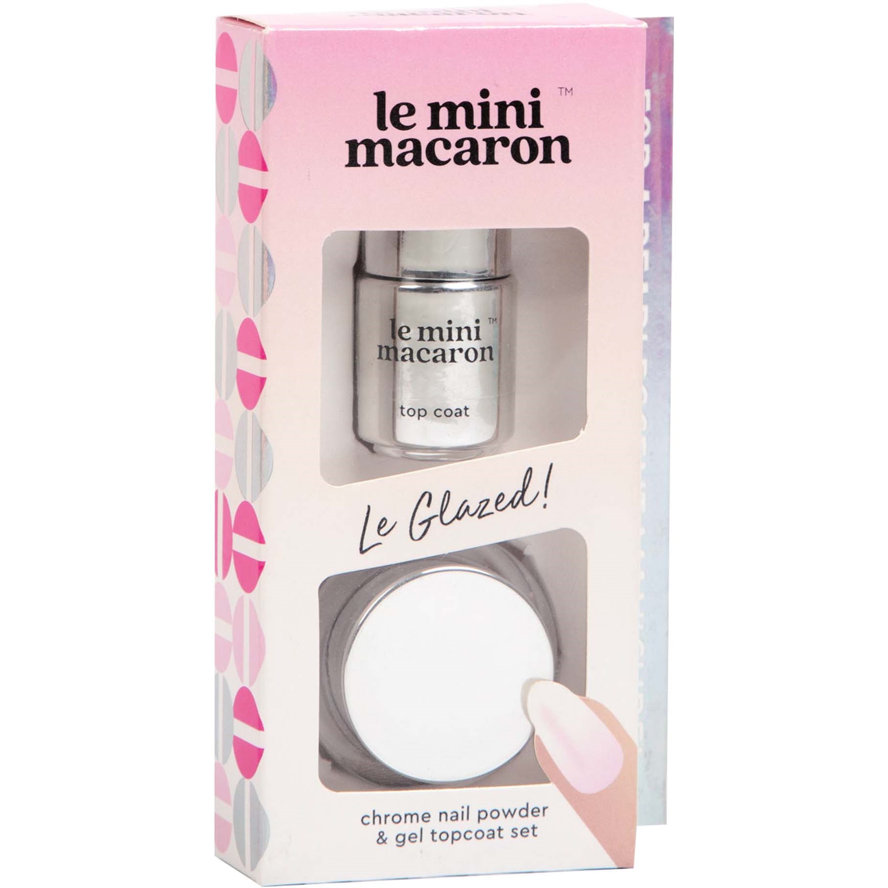 Le Mini Macaron Chrome Powder Set Le Glazed billede