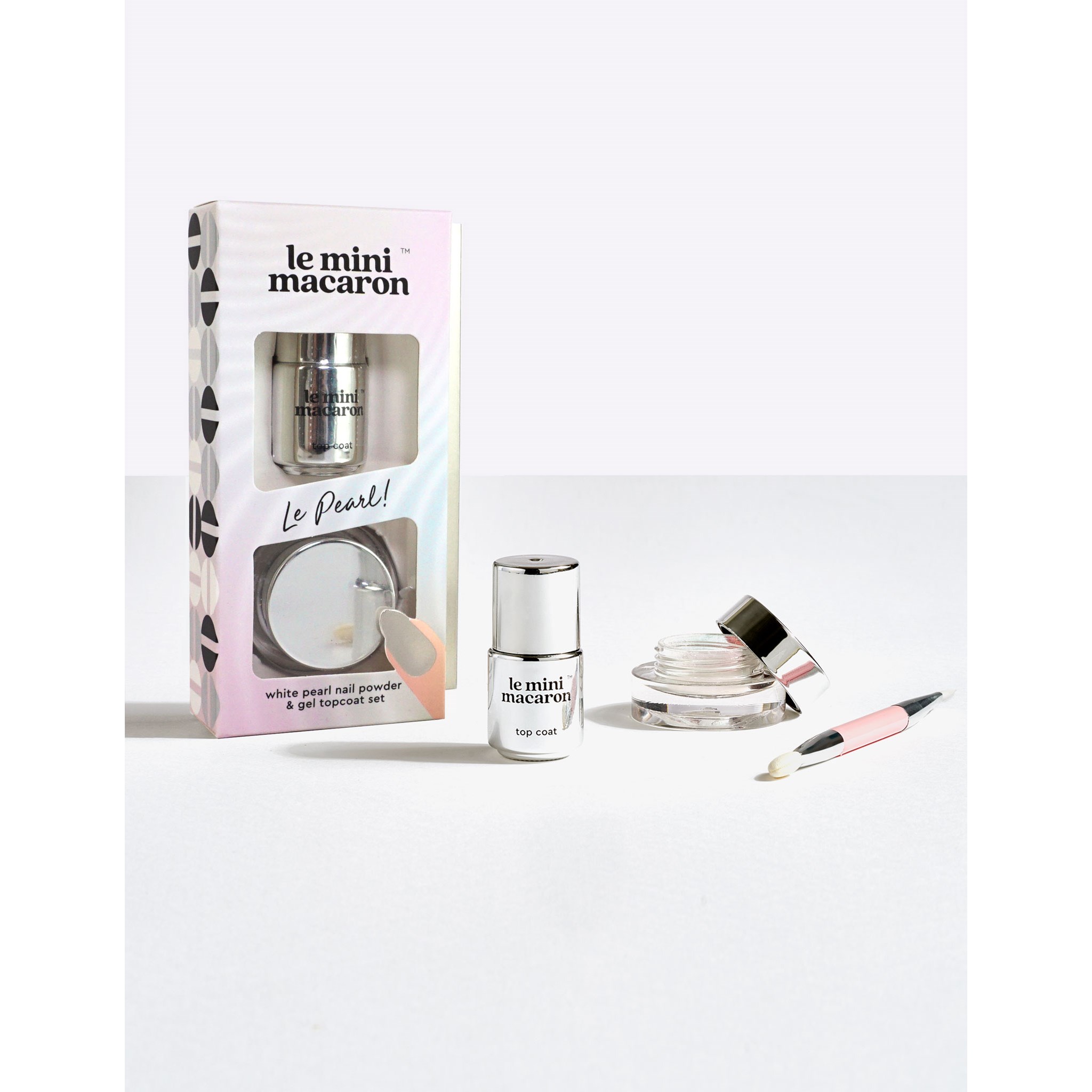 Alternativ bild 1 för Le Mini Macaron Chrome Powder Set Le Pearl