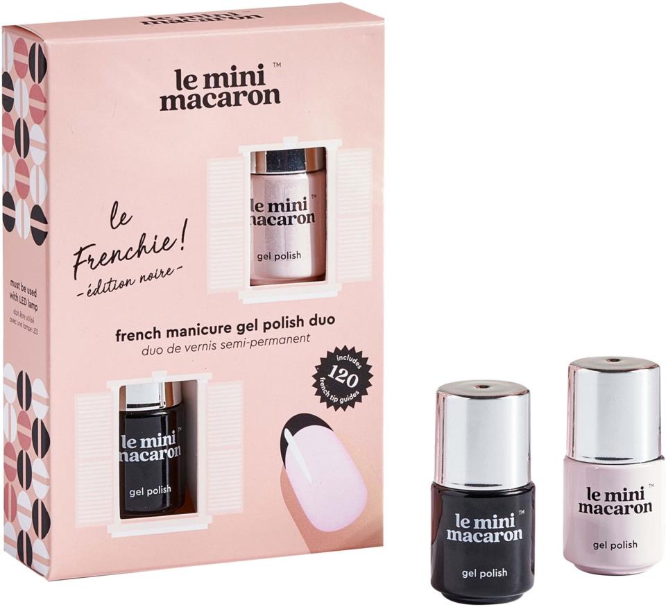 Le Mini Macaron French Manicure Set Le Frenchie Noire Edition 2x4 g