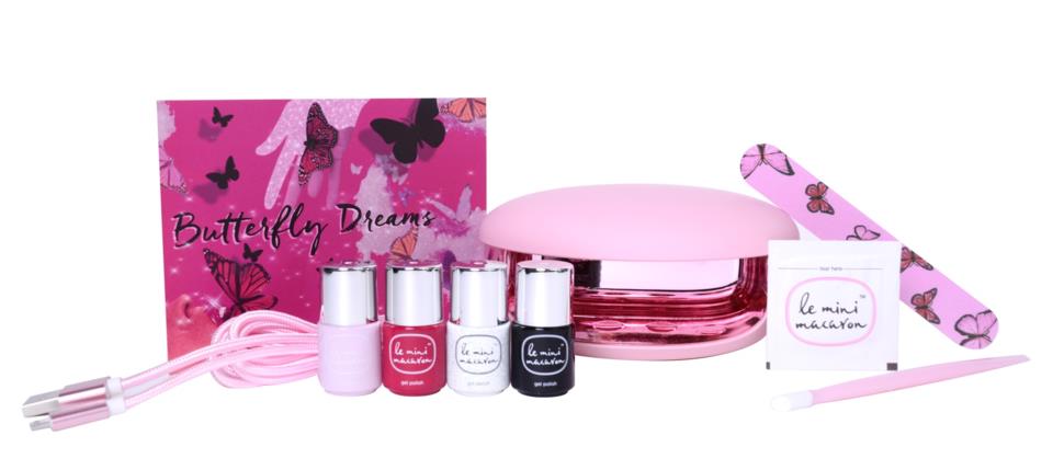 Le Mini Macaron Gel Manicure Kits Le Maxi Butterfly Dreams Gel Manicure Set