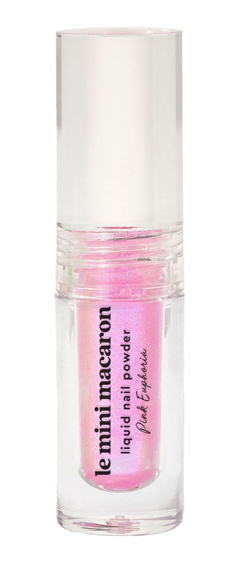 Le Mini Macaron Stardust Collection Liquid Nail Powder Pink Euphoria