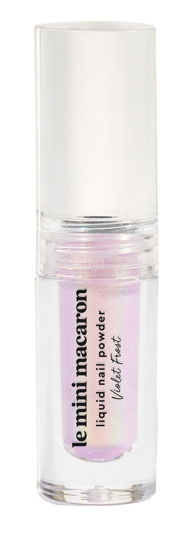 Le Mini Macaron Stardust Collection Liquid Nail Powder Violet