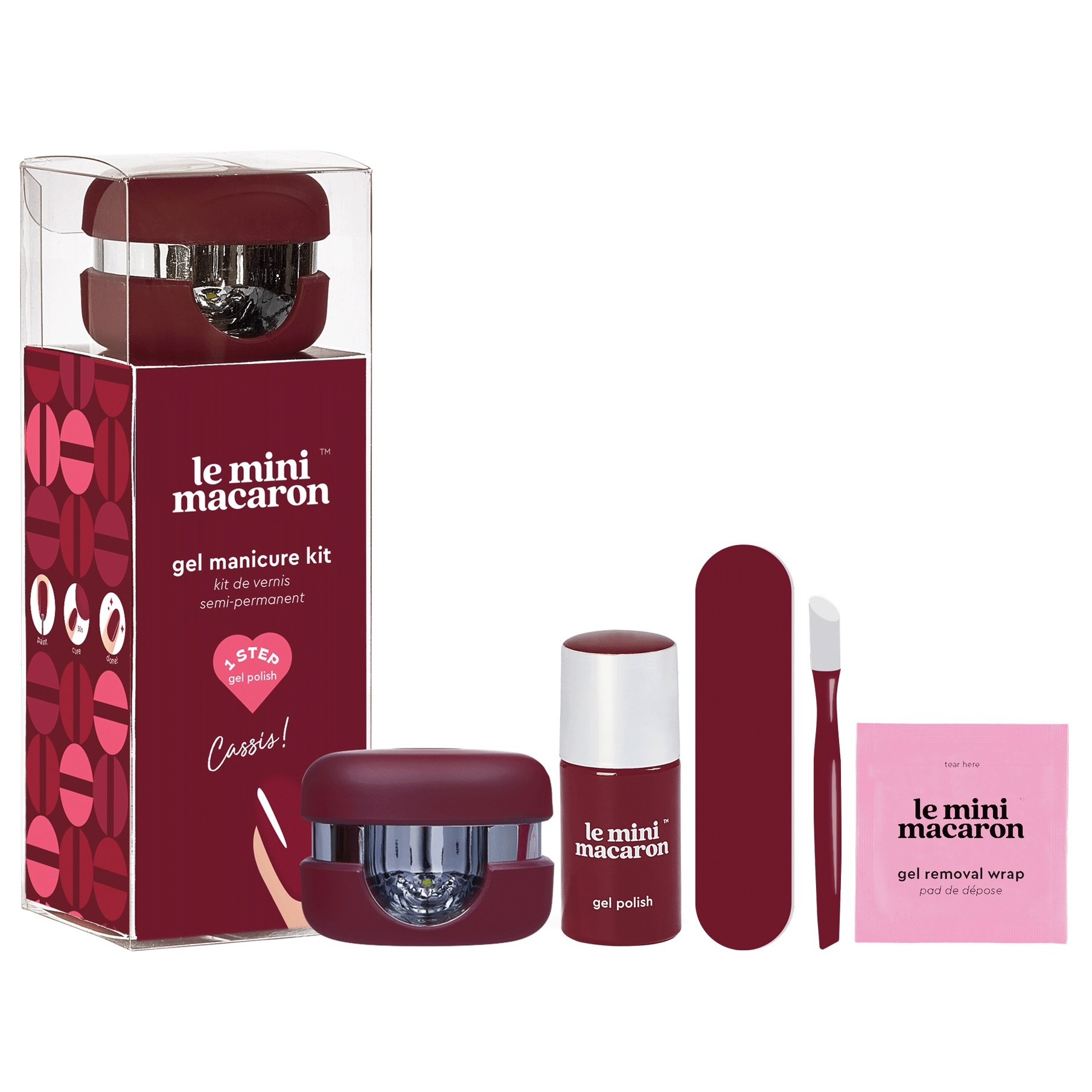 Bilde av Le Mini Macaron Gel Manicure Kit Cassis