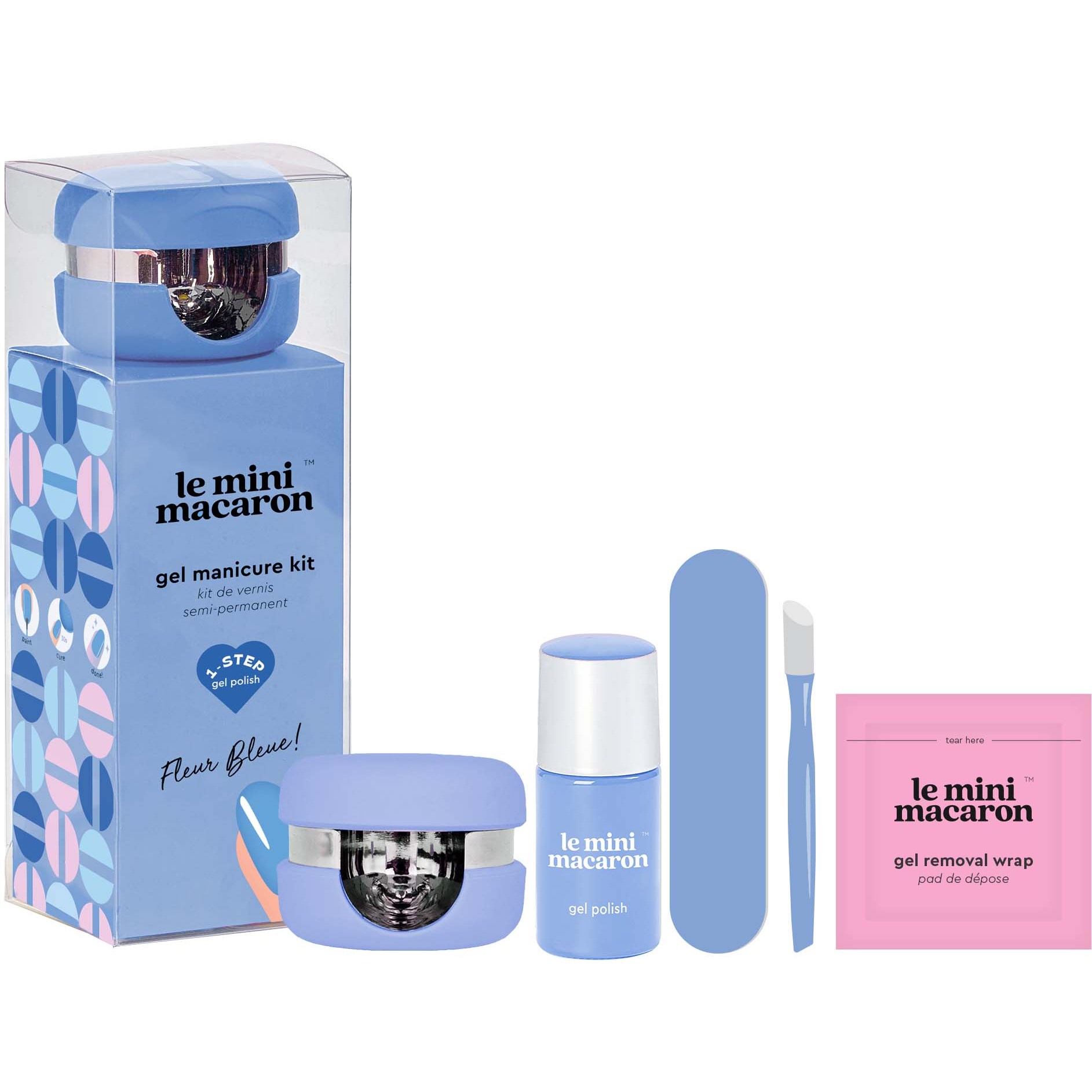 Le Mini Macaron Le Mini Macaron Gel Manicure Kit Fleur Bleue parfym