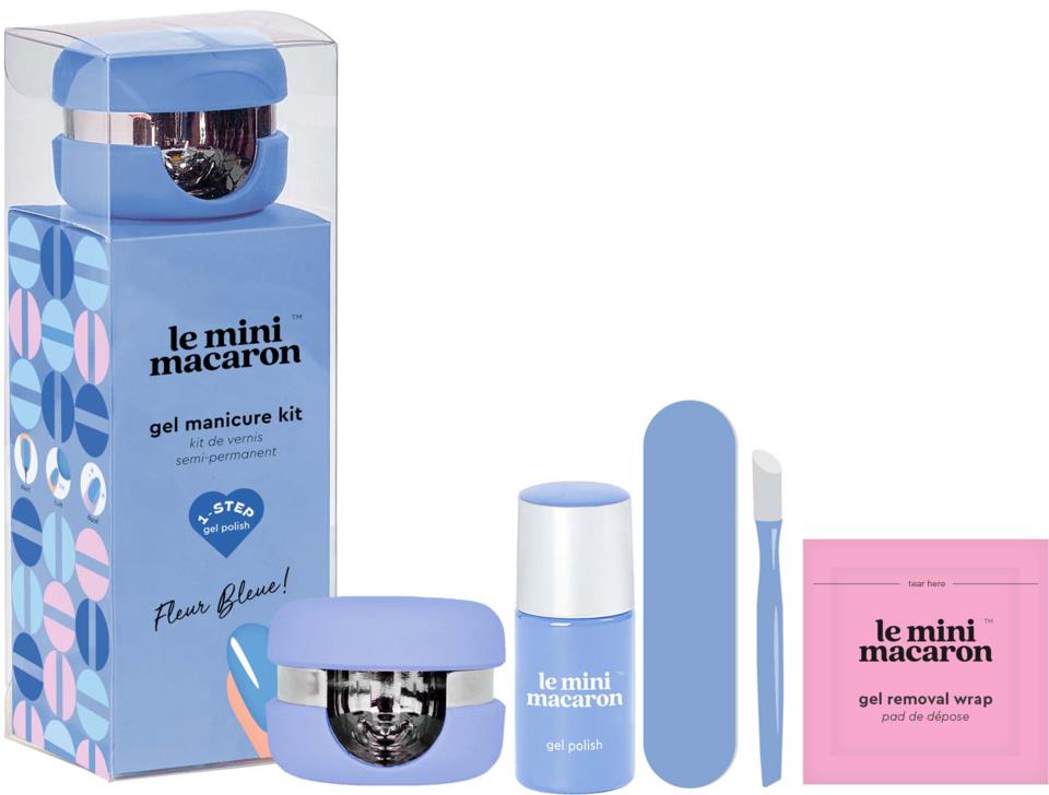 Le Mini Macaron Manicure Kit Fleur Bleue