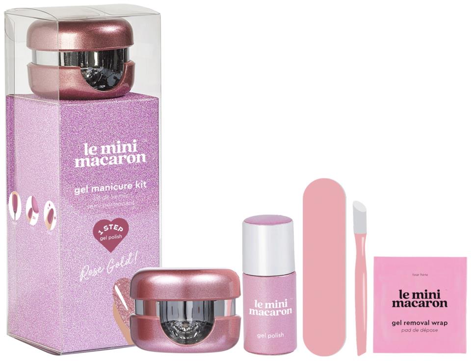 Le Mini Macaron Manicure Kit Rose Gold