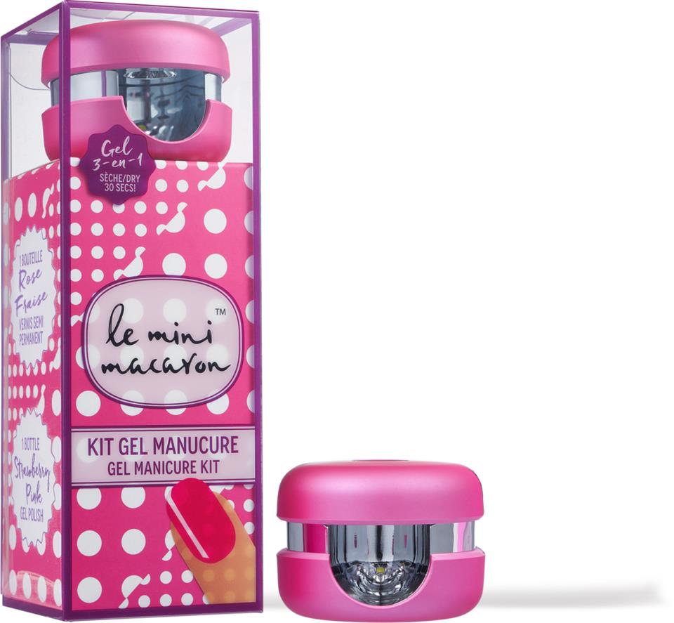 Le Mini Macaron Manicure Kit Strawberry Pink