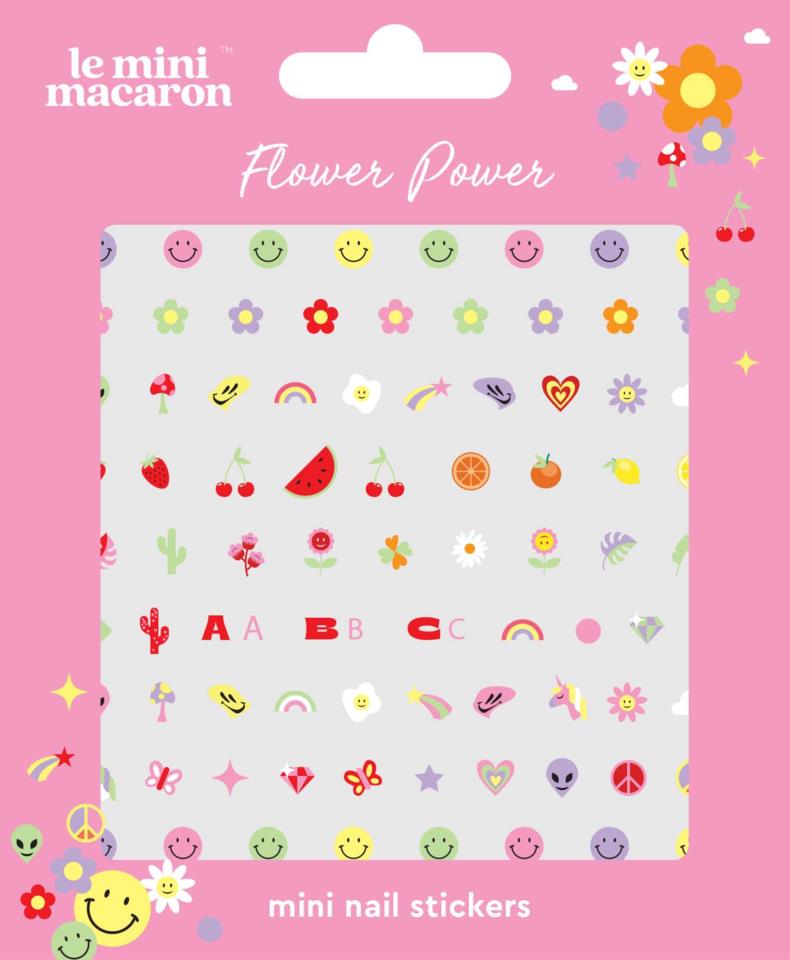 Le Mini Macaron Nail Art Stickers Flower Power  
