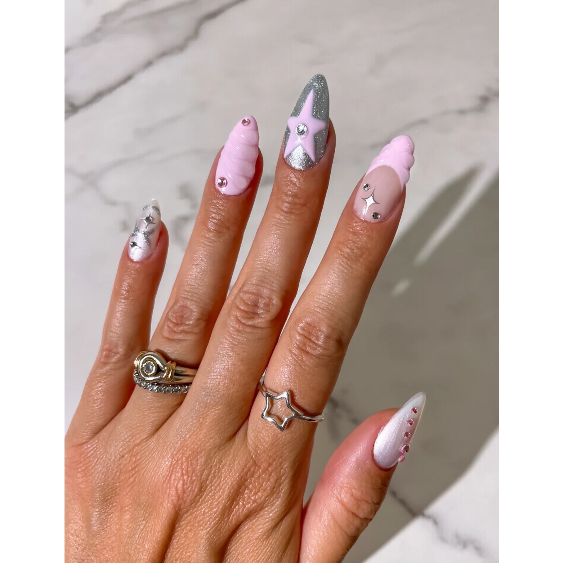 Alternativ bild 1 för Le Mini Macaron Mini Nail Art Stickers Le Glam