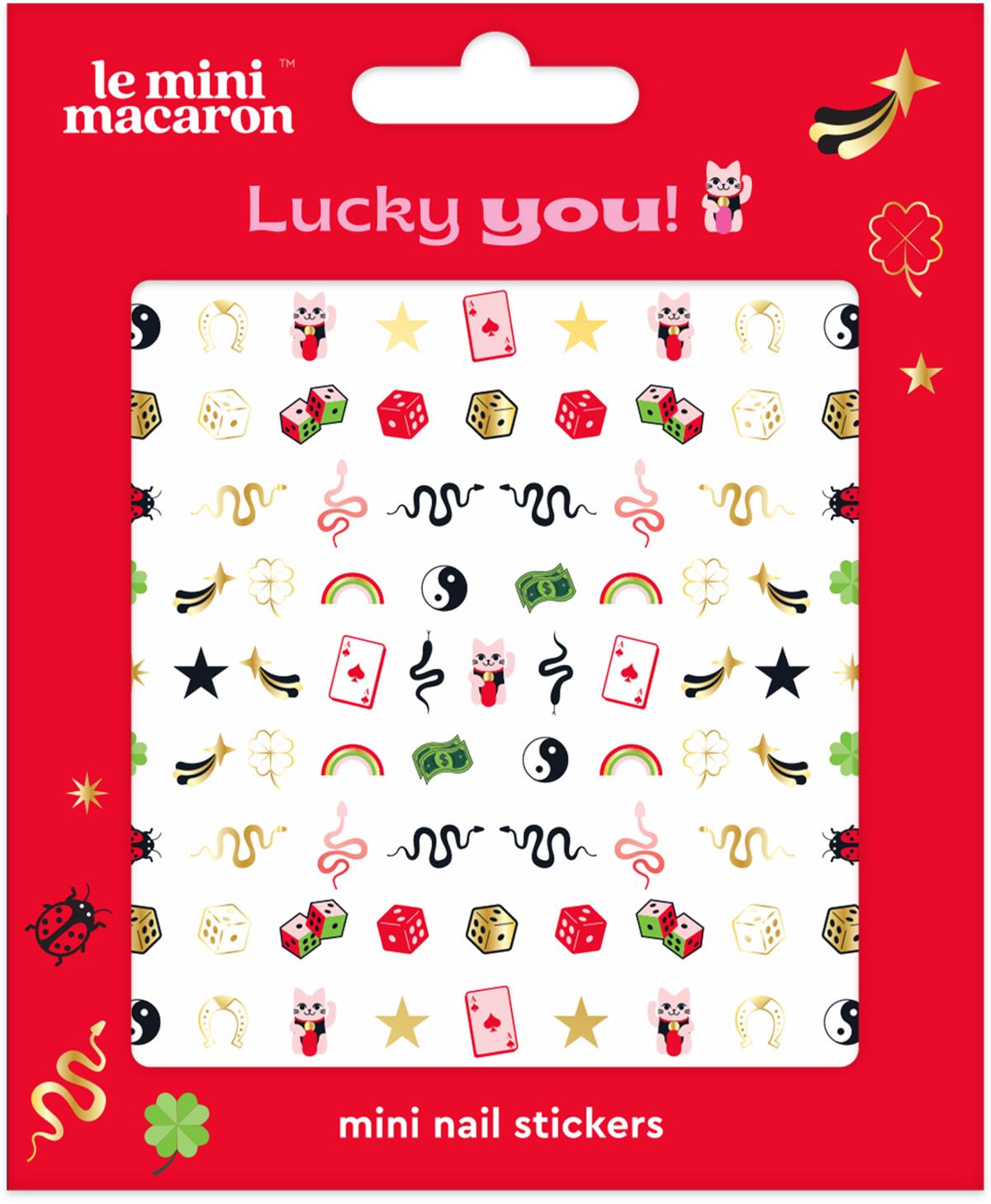 Le Mini Macaron Nail Art Stickers Lucky You