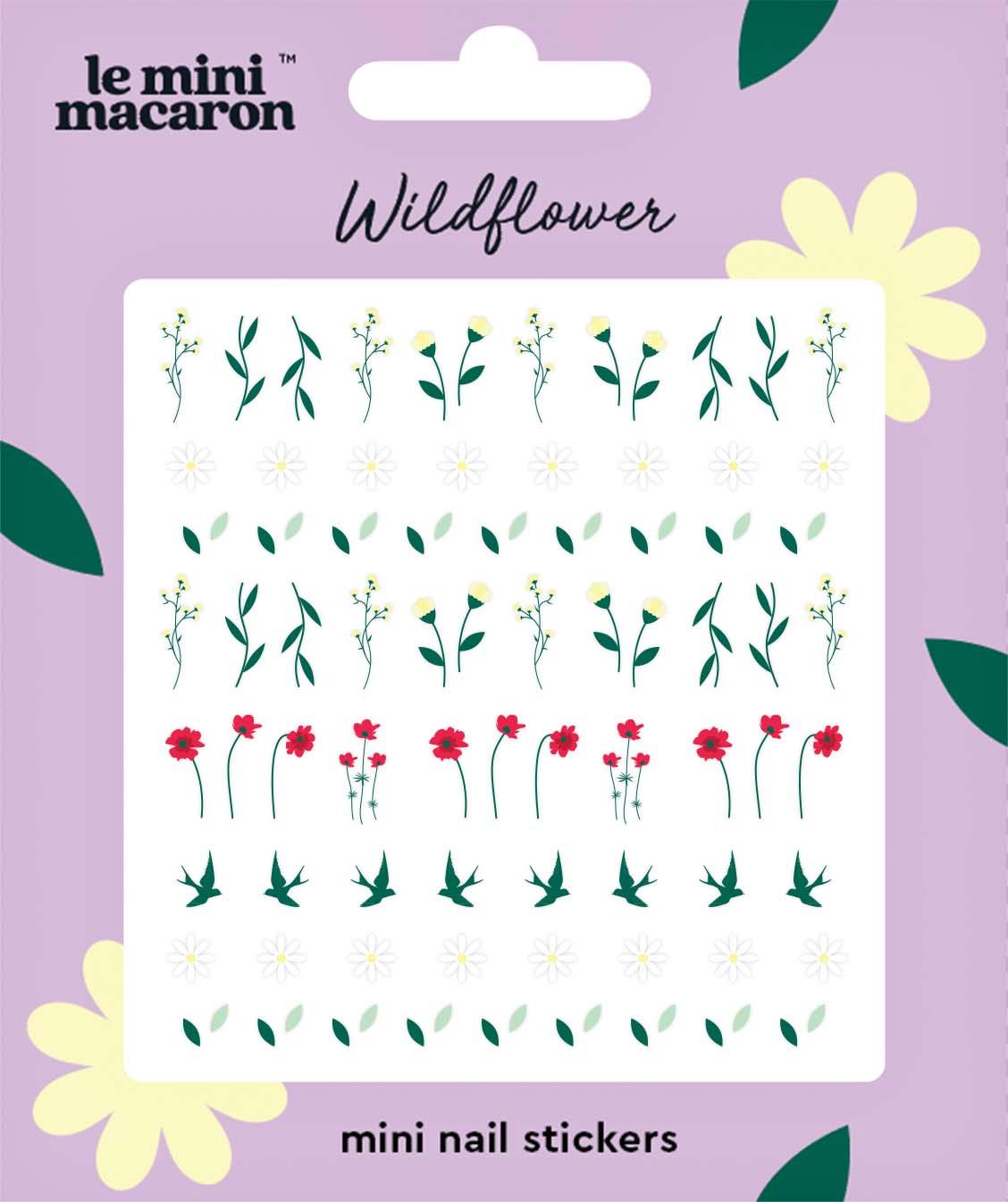 Le Mini Macaron Nail Art Stickers Wildflower