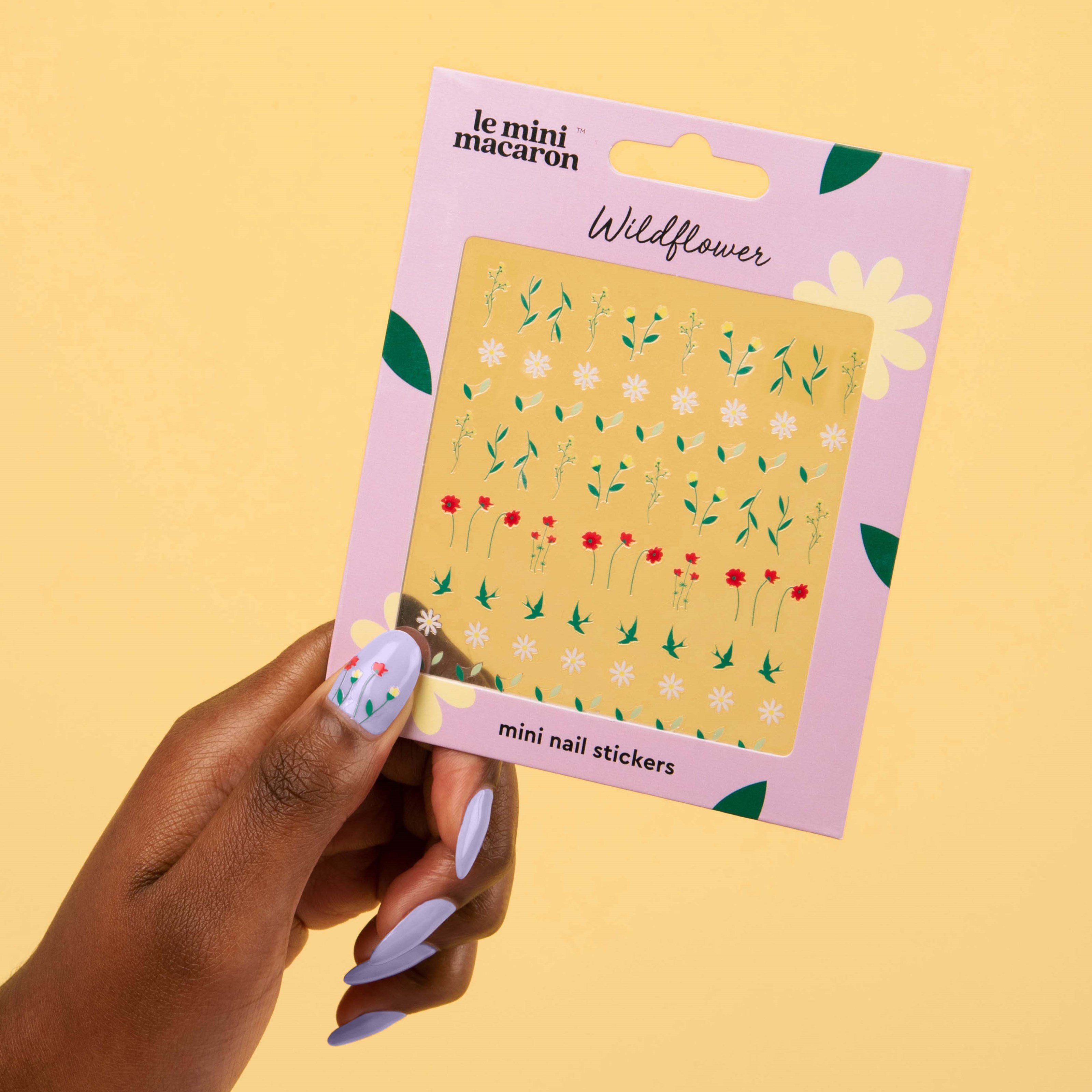 Alternativ bild 1 för Le Mini Macaron Wildflower Mini Nail Stickers