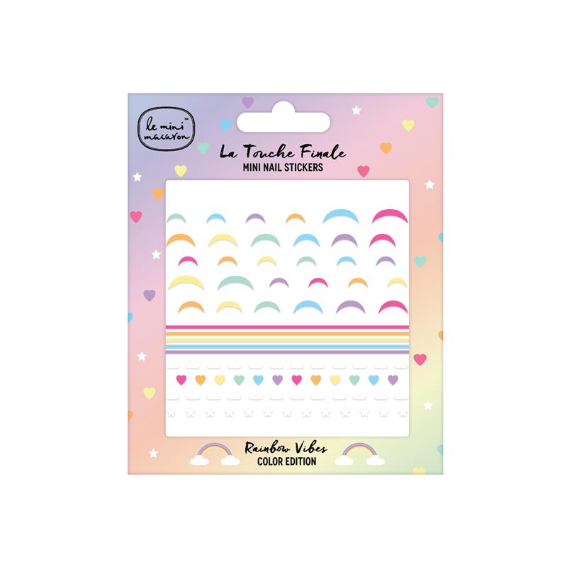Le Mini Macaron Nail Arts Le Mini Art Stickers - Rainbow Vibes