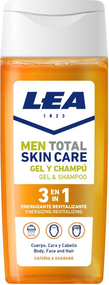 LEA Men 3 in 1 Energizing Revitalizing Shower Gel and Shampoo 300 ml