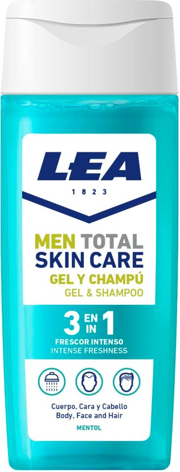 LEA Men 3 in 1 Intense & Freshness Shower Gel and Shampoo 300 ml
