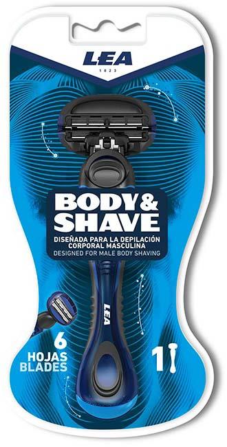 LEA Men Body & Shave 6 Blade Razor for Men 