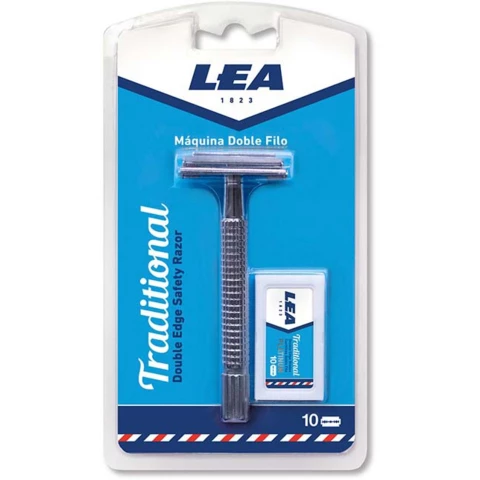 LEA Men Traditional Double Edge Safety Razor, silver från LEA