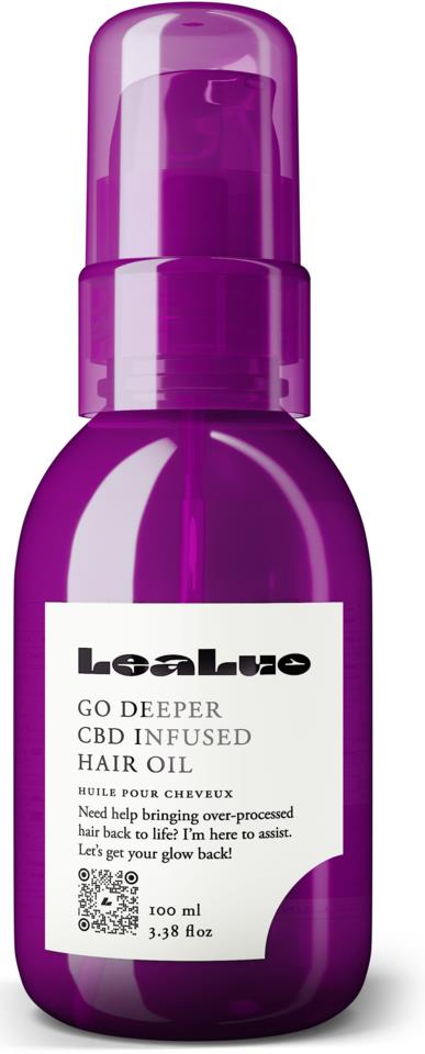 LeaLuo Go Deeper CBD Infused Hair Oil 100ml