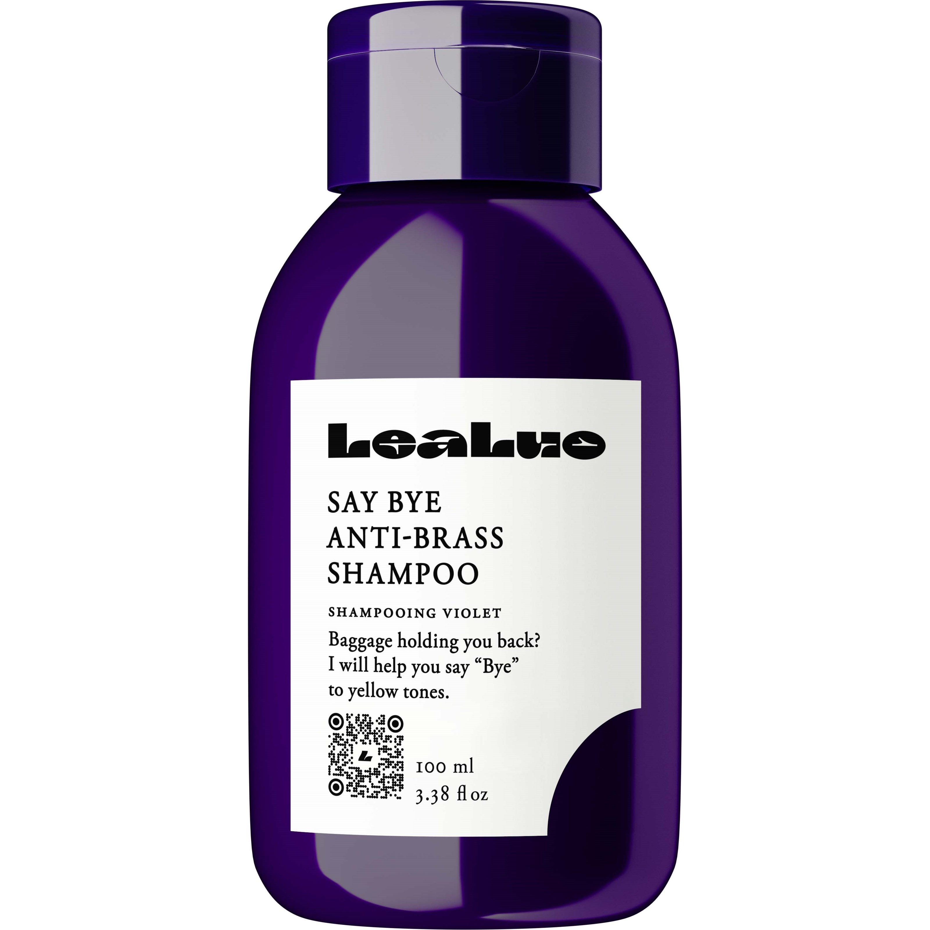 Läs mer om LeaLuo Say Bye Anti-Brass Shampoo 100 ml